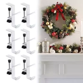 Держатели для каминных чулок с гирляндами, прочные, выдерживающие нагрузку, устойчивые к коррозии, регулируемые по конструкции, вешалки для каминных чулок с гирляндами A