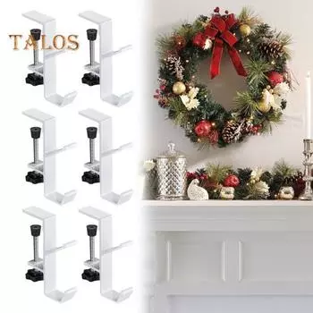 Держатели для каминных чулок с гирляндами, прочные, выдерживающие нагрузку, устойчивые к коррозии, регулируемые по конструкции, вешалки для каминных чулок с гирляндами A