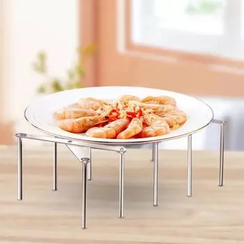 Держатели для крышек кастрюль из нержавеющей стали, многофункциональная стойка для хранения посуды, многоразовая телескопическая стойка для хранения посуды, сушилка для посуды