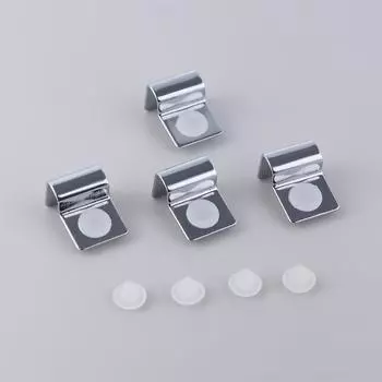 Держатели для стеклянных крышек Зажимы для стеклянных крышек Кронштейны для аквариумов Подставка для стеклянных крышек для аквариумов 5mm серебряный