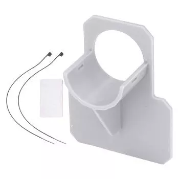 Держатели для труб для бассейнов, надземные кронштейны для поддержки шлангов бассейнов с кабельной стяжкой и лентой для горячего водоснабжения серый