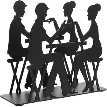 Держатели для туалетной бумаги, стойка для хранения салфеток, гостевые салфетки для ванной комнаты, металлические салфетки для бара, железные, черные, настольные, для невесты чёрный