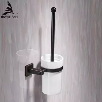 Держатели для туалетных ершиков, современный стиль, очиститель для туалетных ершиков, керамические аксессуары для ванной комнаты, туалетная щетка с длинной ручкой для дома WF-9250 чёрный