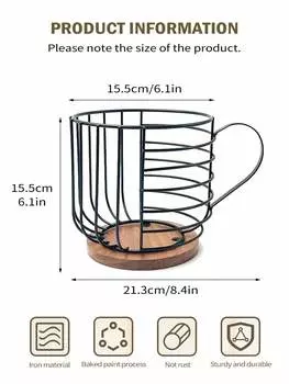 Держатели кофейных капсул Leeseph для прилавка Современная корзина для кофе Декор для кухонной столешницы для капсул эспрессо Кофейные аксессуары