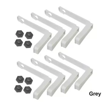 Держатели простыней для одеяла Зажимы с фиксированным углом и нескользящей пряжкой Одинарный чехол для одеяла Гаджеты для организации 8pcs Grey