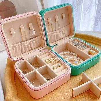 Держите аккуратный легкий практичный антиокислительный большой емкости шкатулка для драгоценностей шкатулка для драгоценностей розовый