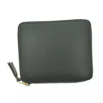 des Bifold кожаный круглый кошелек на молнии кошелек складной кошелек компактный кошелек ARECALF SA2100 бутылочно-зеленый БУТЫЛОЧНО-ЗЕЛЕНЫЙ кожаный унисекс для мужчин и женщин [COMME