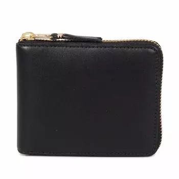 des CLASSIC WALLET Comme des Garcons Wallet Bifold Round Zipper Genuine Leather Black SA7100 [Comme Garcons] Мужской Женский [Товар]