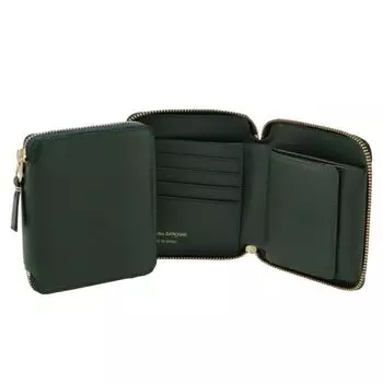 des Wallet CLASSIC LEATHER LINE Круглый кошелек на молнии BOTTLE GREEN [COMME GARONS] Мужской SA2100-0001-0014 [Товар]