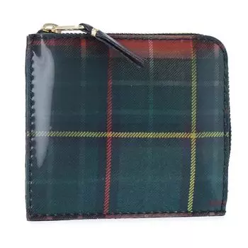 Des Wallet Мини-кошелек на молнии SA3100LT Двояковыпуклая клетка в клетку [COMME GARONS] L-образный Мужской Женский [Предмет]