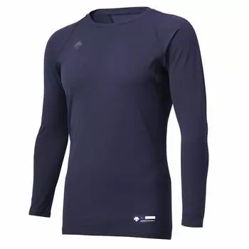 DESCENT Baseball Crew Neck Long Sleeve D XO Undershirt, Navy, STD-771
