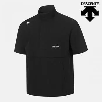 Descent Half Club Descent Descent Lightweight Stand Neck Short Sleeve Anorak Sp223tan41blk0 Short Sleeve Tee 90