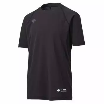DESCENT Junior Youth Baseball Crew Neck Short Sleeve 160cm Undershirt, Black, (JSTD-721) чёрный