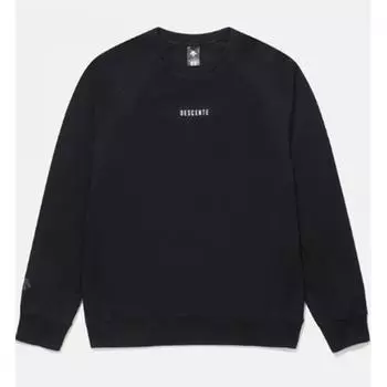 Descente Backgraphic Sweatshirt B1 Sq123uht32 Blk0 Mgry Pink 1.SQ123UHT32 BLK0 80