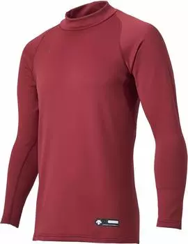DESCENTE High Neck Long Sleeve Undershirt Dark STD-658 (ENG, Red)