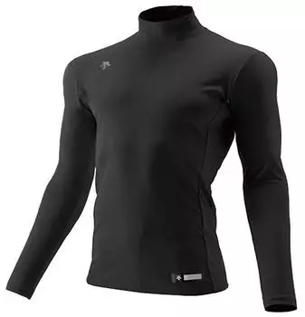 DESCENTE Junior Baseball High Long Relaxed JSTD653 Size 160 Undershirt, Neck, Sleeve, Fit, Black, BLK, чёрный