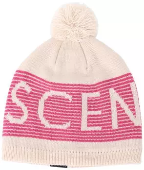 DESCENTE JUNIOR KNIT a warm knit cap with a pompom and lining for kids and DWDWJC62 CAP, closure, sweat-wicking, quick-drying, antibacterial,