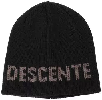 DESCENTE Junior Knit Simple Design for Kids and DWDWJC60 BLK Cap, Warm, Sweat-Wicking, Quick-Drying, Antibacterial, Odor-Resistant, Children, чёрный