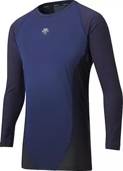 DESCENTE Long Sleeve Baseball RELAX FIT SHRITS DNVY O Men s Underwear, COOL,