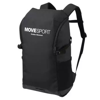 Descente Rucksack Backpack Toughlite Bag Durable Water Repellent PC Pocket for Commuting to School or Work 35L Black x White DESCENTE [Move Sports]