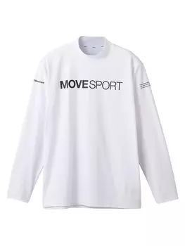 DESCENTE SUNCREEN Mock Neck Long Sleeve Shirt WH XO