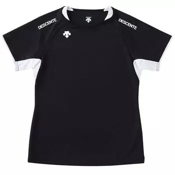 DESCENTE Волейбол Тренировки Тренировки Пот Впитывающий Быстросохнущий Клубные Мероприятия Команды Вторичная BWH L Футболка Женская (DVB-5223WB)