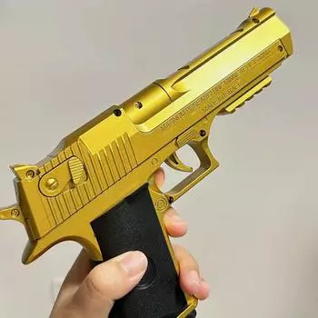 Desert Eagle механический пистолет непрерывного огня с функцией выброса гильз декомпрессионная игрушка пустой подвесной игрушечный пистолет с мягкой пулей подарок