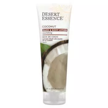 Desert Essence, Hand and Body Lotion, Coconut, 8 fl oz (237 ml)