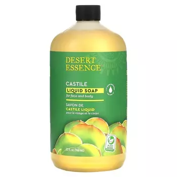 Desert Essence, Кастильское жидкое мыло, 32 жидких унции (946 мл)