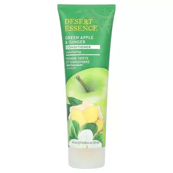 Desert Essence, Кондиционер, Придание объема, со вкусом зеленого яблока и имбиря, 8 жидких унций (237 мл)