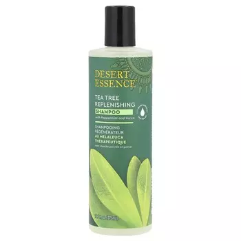 Desert Essence, Питательный шампунь с маслом чайного дерева, мятой и юккой, 12,7 жидких унций (375 мл)