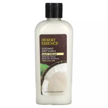 Desert Essence, Soft Curl Hair Cream, Coconut, 6.4 fl oz (190 ml)
