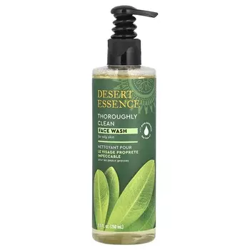 Desert Essence, Throw Clean Face Wash, для жирной кожи, 8,5 жидких унций (250 мл)