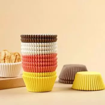 Десерт Выпечка Крышки для кексов Кухонные принадлежности Подставка для торта Кухонная утварь Форма для шоколадных чашек Набор из 100 предметов Выпечка 100pcs