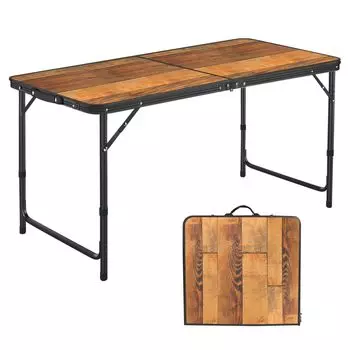 DesertFox Кемпинг На открытом воздухе Высота Для Легко к Легко к FGZ Стол, Стол, Складной, 120/180см, 3-уровневая регулировка, Пикники, Досуг, Кемпинг, Складной,