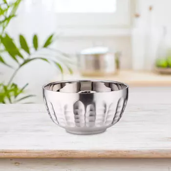 Десертная чаша из нержавеющей стали с двойными стенками и изоляцией для домашней вечеринки и кемпинга 13CM