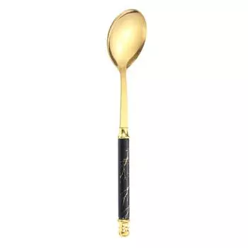 Десертная ложка с мраморным узором, креативная ручка, кофейная ложка в скандинавском европейском стиле, кухонные принадлежности, имитация керамики