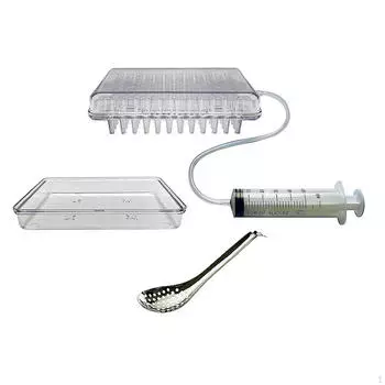 Десертница с герметичным ситечком, ложка, сферическая гастрономия, диспенсер для кухонных гаджетов