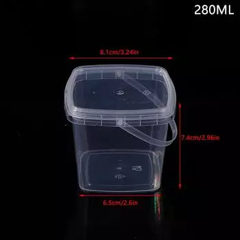 Десертные стаканчики Пудинговый стаканчик Десертный стаканчик для торта Закуска Желе Йогурт Десерт Форма для выпечки Одноразовая упаковка для молока Ведро для напитков 280ML