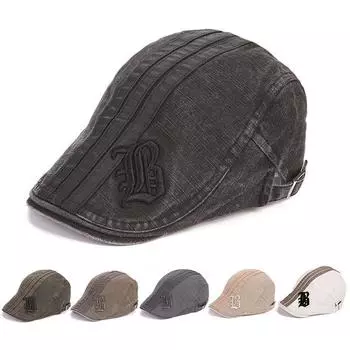 Дешевые хлопковые береты для мужчин, летние плоские кепки, кепки-береты, осенние береты, мужская шляпа для осени и зимы