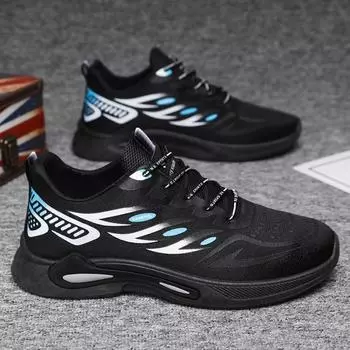 Дешевые мужские кроссовки для бега, повседневные тренировочные кроссовки для спорта на открытом воздухе, 2025 г., новые удобные кроссовки из сетки, модная обувь EU39