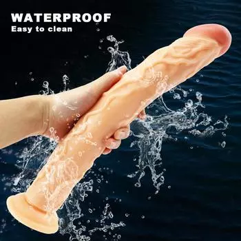 Дешевый дилдо с присоской, огромный дилдо из желе, секс-игрушки для женщин и мужчин, поддельный член, большой пенис, анальная пробка, эротический секс-шоп 35cm