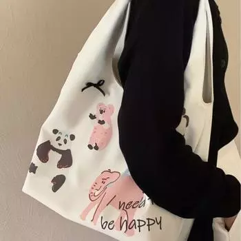 Дизайнерская сумка-тоут для вечеринки в стиле парка животных, женская летняя сумка-тоут с иллюстрацией на плечо