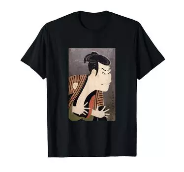 design Art Art Goods Kabuki Ukiyo-e Sharaku.ver1 T-shirt чёрный