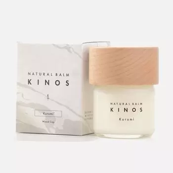 Design Award KINOS 40 г Натуральный многофункциональный бальзам для волос, воск для волос Можно использовать для всего тела [Good Winner] волосы, кожа, (орех/деревянная крышка)