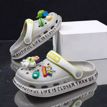 Design Fun Cartoon Kids Slipon Sandals Soft Eva Footwear For Boys And Girls Beach Play 130