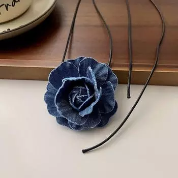 Design Girl Gift Clavicle Chain Fashion Jewelry Girl Choker Korean Style Necklace Flower Necklace A(Big Flower)