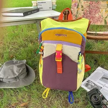 Design Sense Travel Bag Large Capacity Backpack Men s and Women s Dopamine Outdoor Mountaineering Fitness Multifunctional Backpack