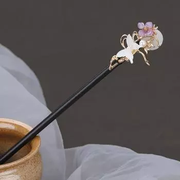 Design Tool Ancient Headwear Wood Cheongsam Chinese Style Headwear Wooden Hairpin Hanfu Hair Sticks Ancient Style Hairpin