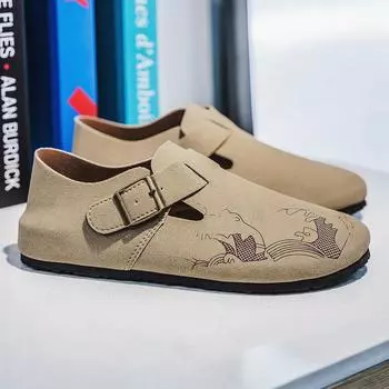 Designer 2025 summer high-quality breathable fishing Boken all-inclusive men s shoes ultra-light foot cover Doudou sandals men s shoes 39 хаки